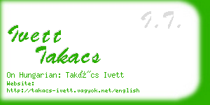 ivett takacs business card